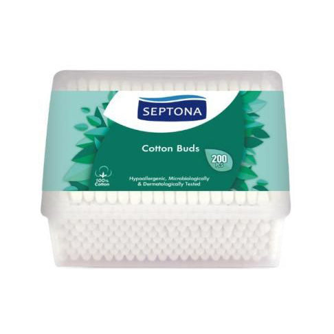 Septona Cotton Ear Buds Box - 200pcs