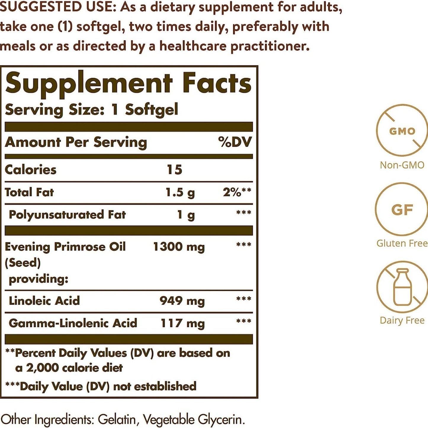 Solgar Evening Primrose oil 1300mg  softgels