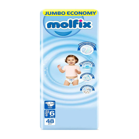 Molfix Ultra Dry Extra Large Size (6) Extra Large 16+kg - 48pcs