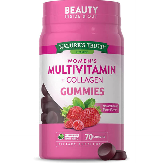 Nature's Truth Womens Multivitamin Gummies Plus Collagen & Biotin