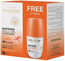 Beesline Whitening Roll-On Deodorant Pacific Islands 48h Protection (1+1) Promo Pack - 50 ml