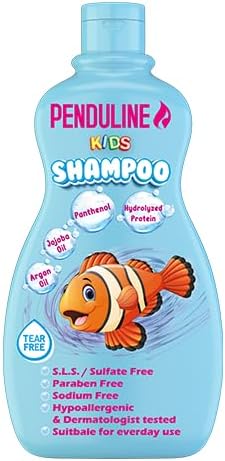 Penduline Kids Shampoo Blue | For Dry Hair | Gentle Cleansing & Frizz Control |Nourishing & Moisturizing |65 ML