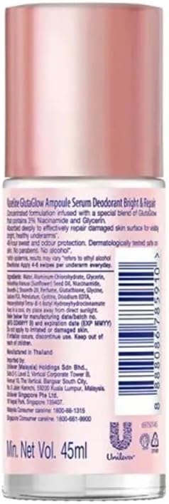 Vaseline Glutaglow Ampoule Serum Deodorant Bright & Repair 45ml