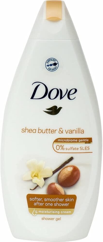 Dove Purely Pampering Nourishing With Shea Butter & Warm Vanilla Flavour Body Wash - 500Ml