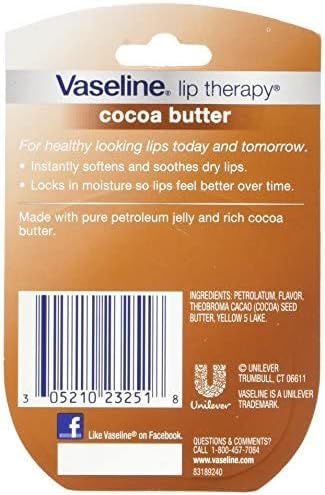 Vaseline Lip Therapy Cocoa Butter For Women, 7 Gm