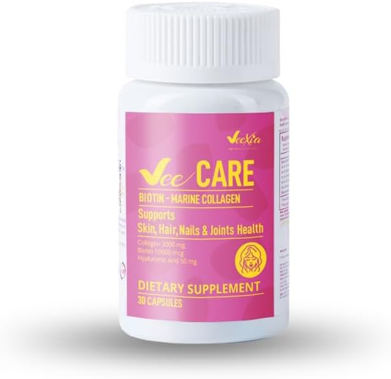 Vee Care Biotin & Marine Collagen Supplements