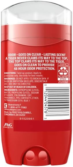 Old Spice Tigerclaw Deodorant for Men, 3 oz (Pack of 3)