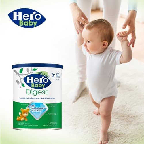 Hero Baby Digest Formula Milk - From Birth to 12 Months, 400 gm
