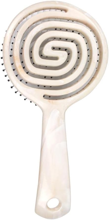 Nascita Professional Three Dimensional Oval Hair Brush (Ø 3,34 Inch, Ivory)