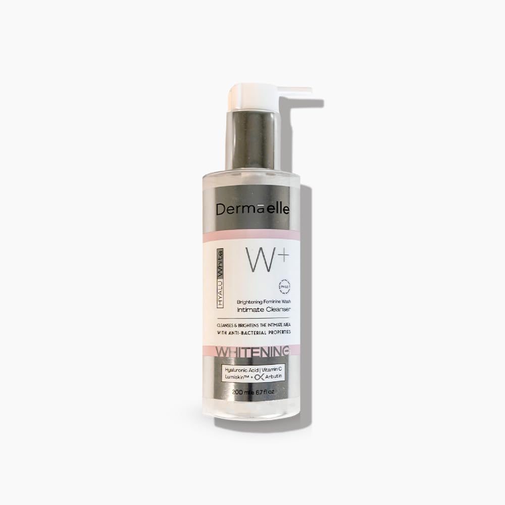 Dermaelle Hyalu White Intimate Cleanser – Gentle Feminine Wash for Daily Intimate Care, Freshness, Comfort & Sensitive Skin