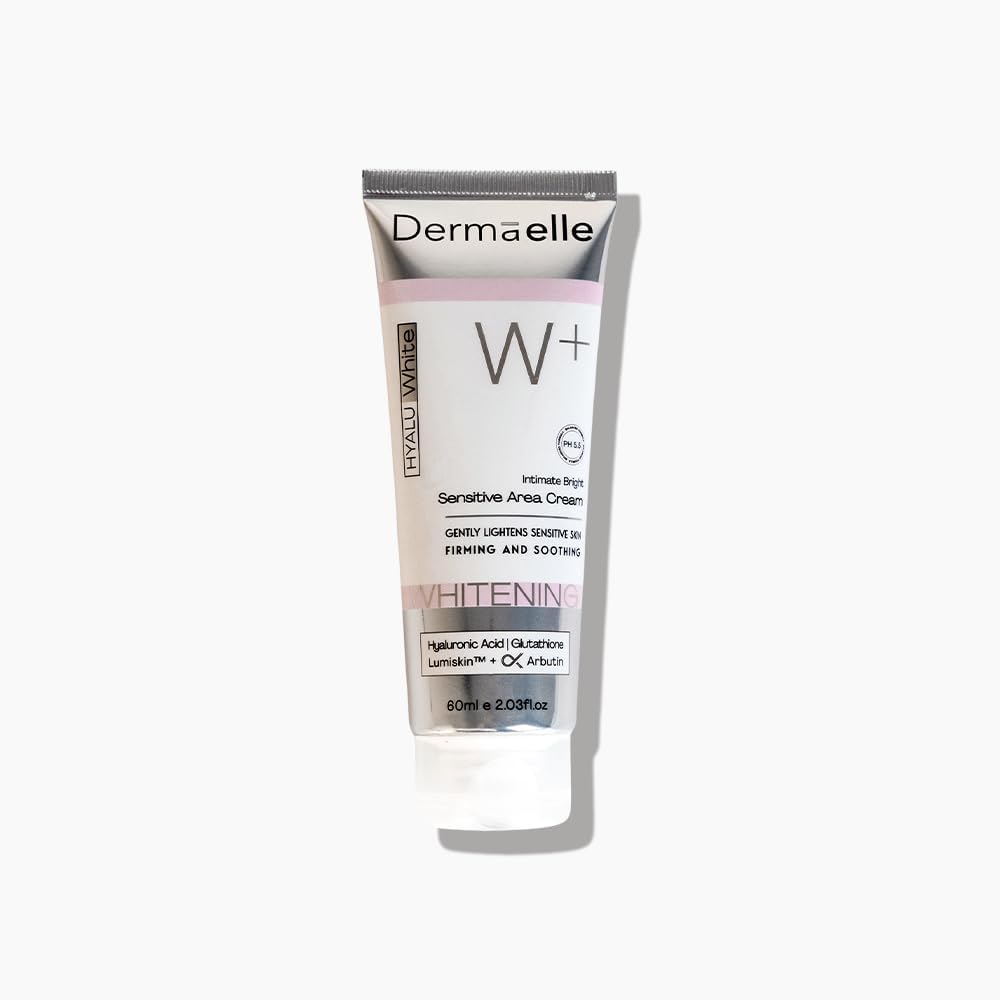 Dermaelle Hyalu White Sensitive Area Cream – Brightening Cream for Sensitive Areas, Underarms, Bikini Area & Uneven Skin Tone Care