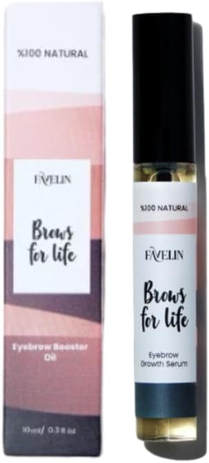 Favelin Brows For Life Eyebrow Serum 10 Ml | Unleash Your Natural Brow | Natural Oils Vitamin E