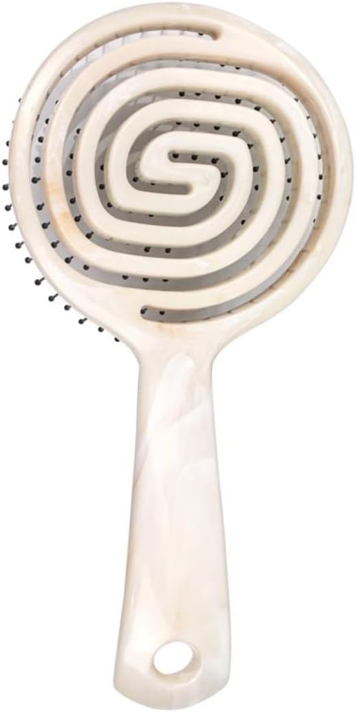 Nascita Professional Three Dimensional Oval Hair Brush (Ø 3,34 Inch, Ivory)