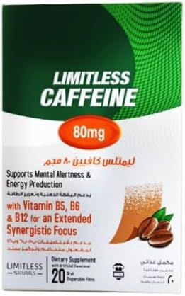 Limitless 80mg Caffeine 20 Oral Dispersible Films