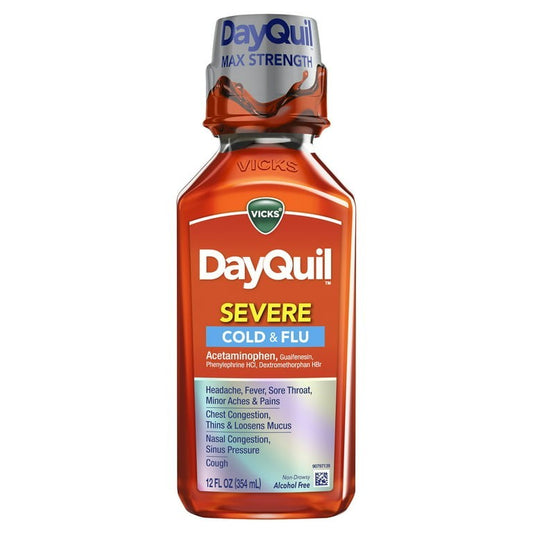 DayQuil™ SEVERE Maximum Strength Cough, Cold & Flu Daytime Relief Liquid