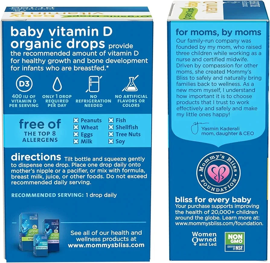 Mommy's Bliss Organic Baby Vitamin D Drops