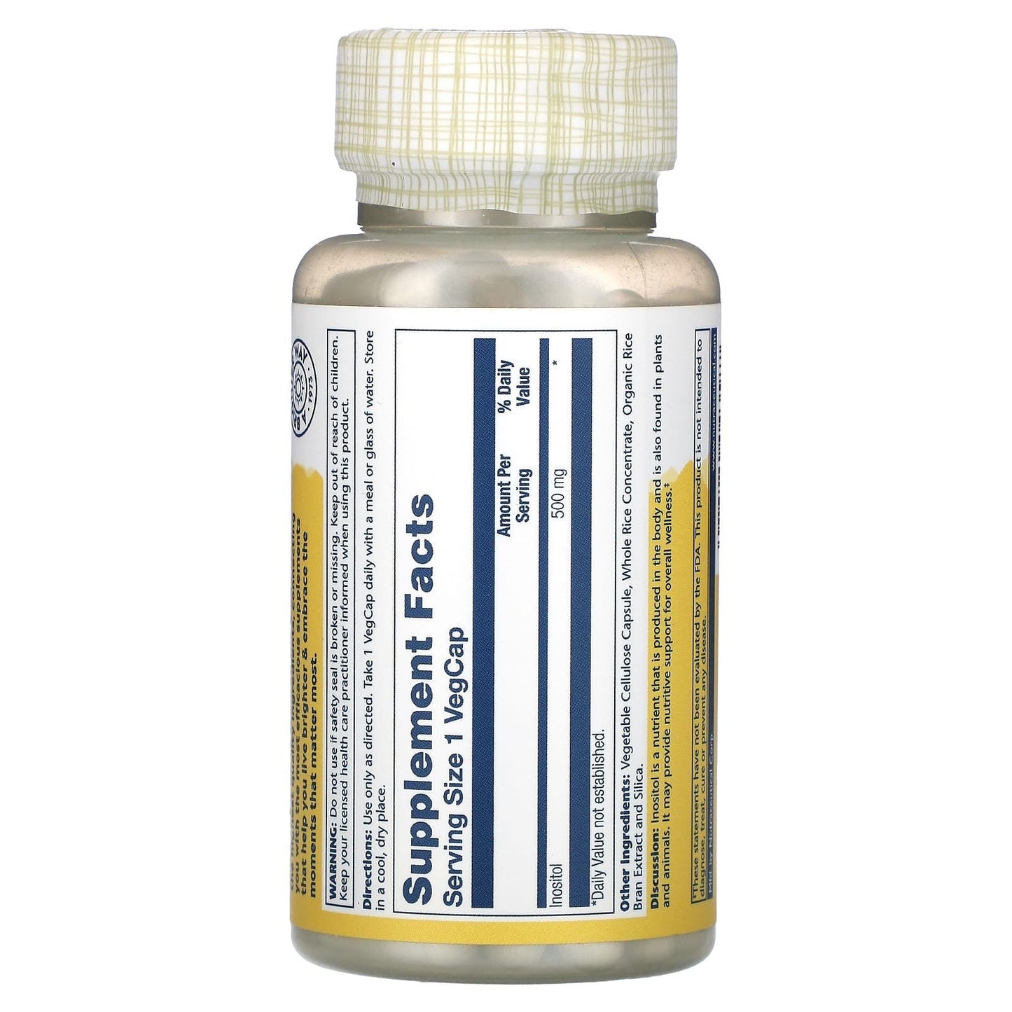 Solaray Inositol 500mg