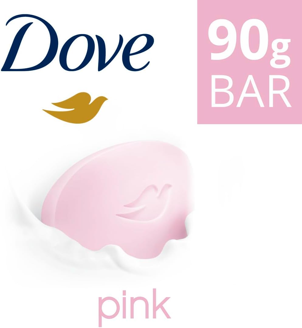 Dove Beauty Cream Bar Soap Pink Made with ¼ moisturizing cream 90G