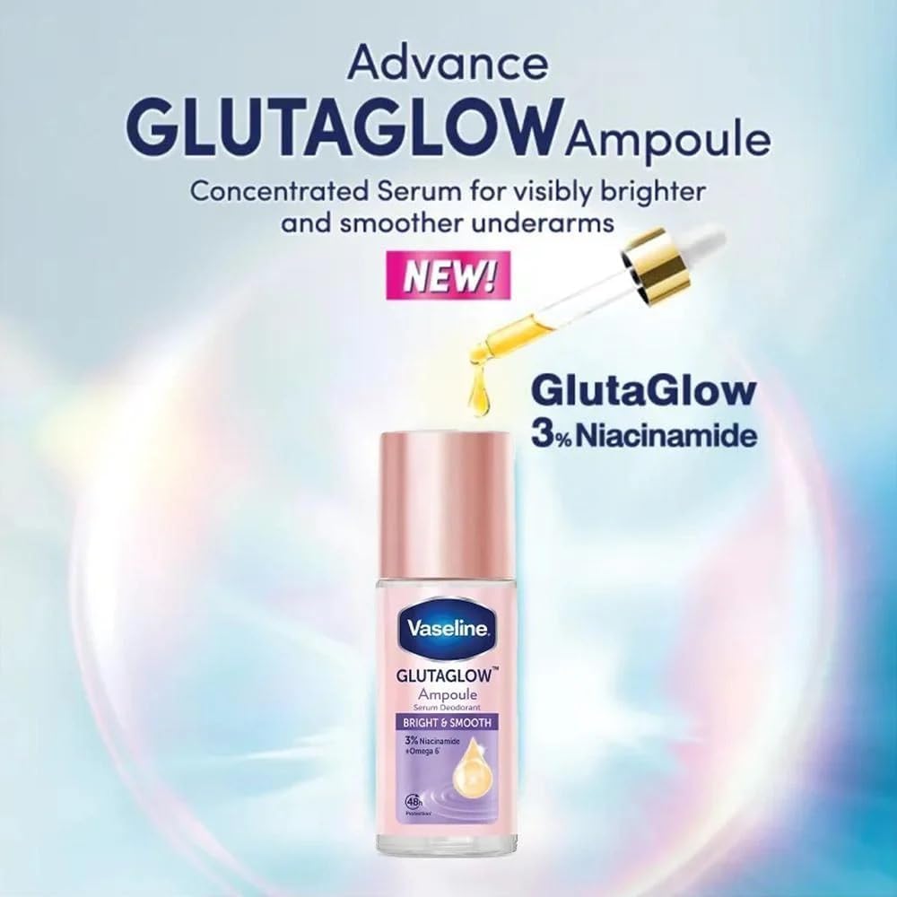 Vaseline GlutaGlow Serum Deodorant Bright & Smooth 45ml