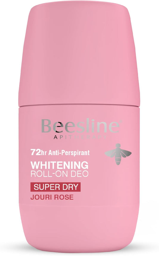 Beesline Roll-On Deo, Super Dry - Jouri Rose 72h Protection - 50 ml