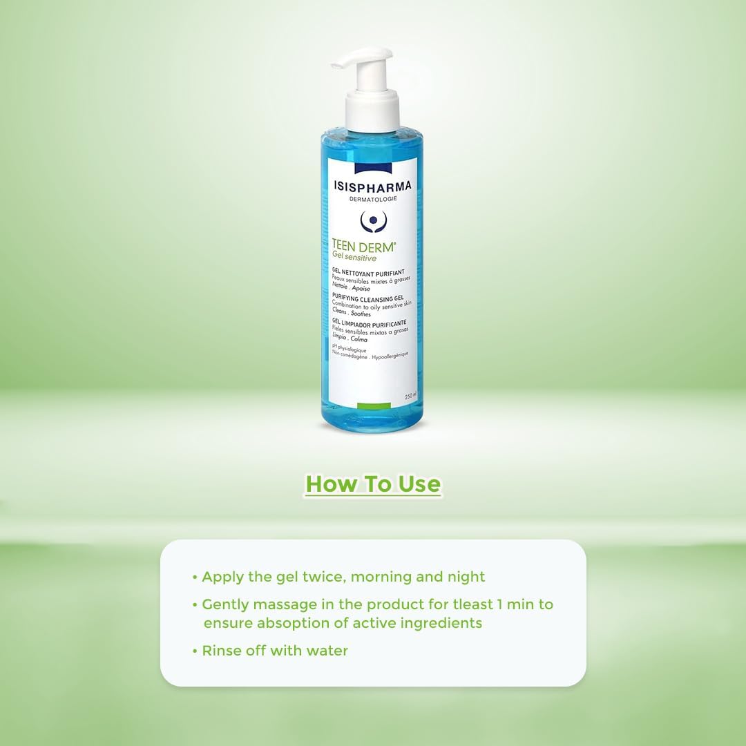 Isispharma Teen Derm Gel Sensitive 250 Ml