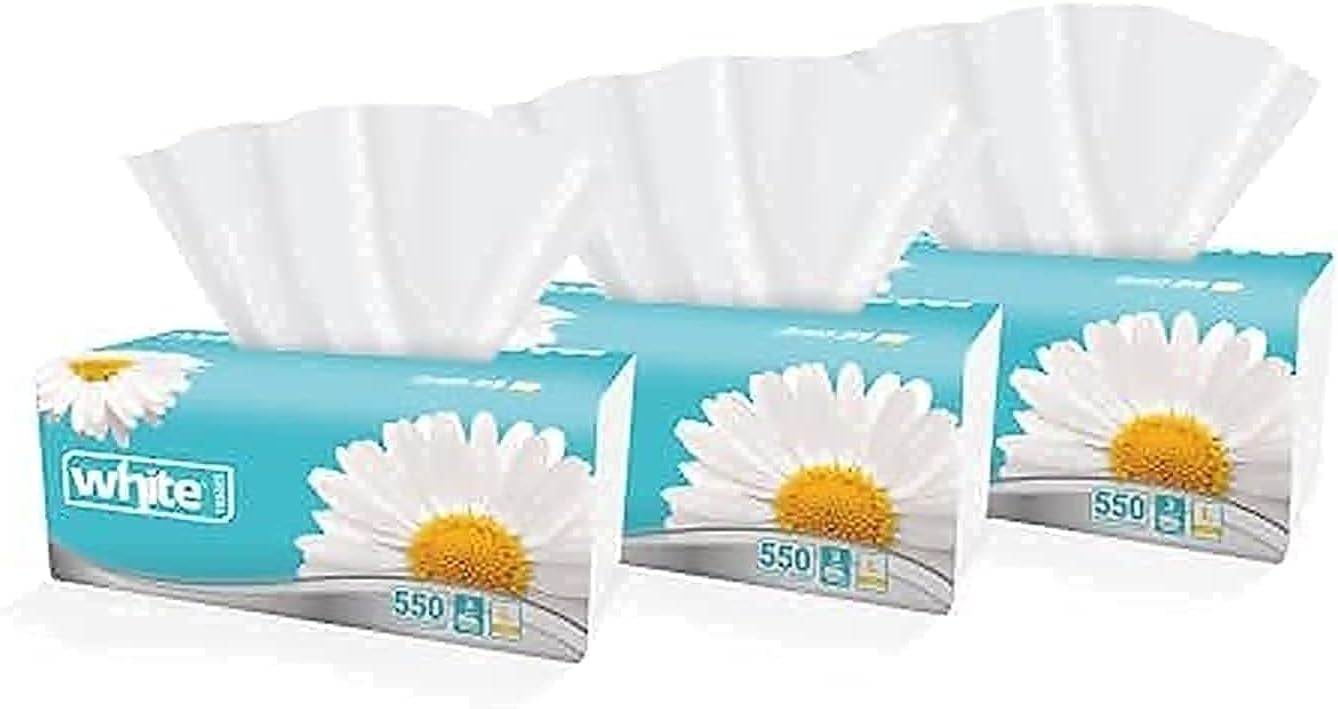 White facial, 210 tissues, 5 packs