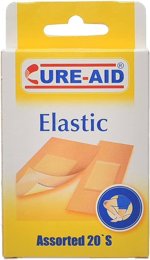 Cure Aid Elastic Plasters - 20Pcs