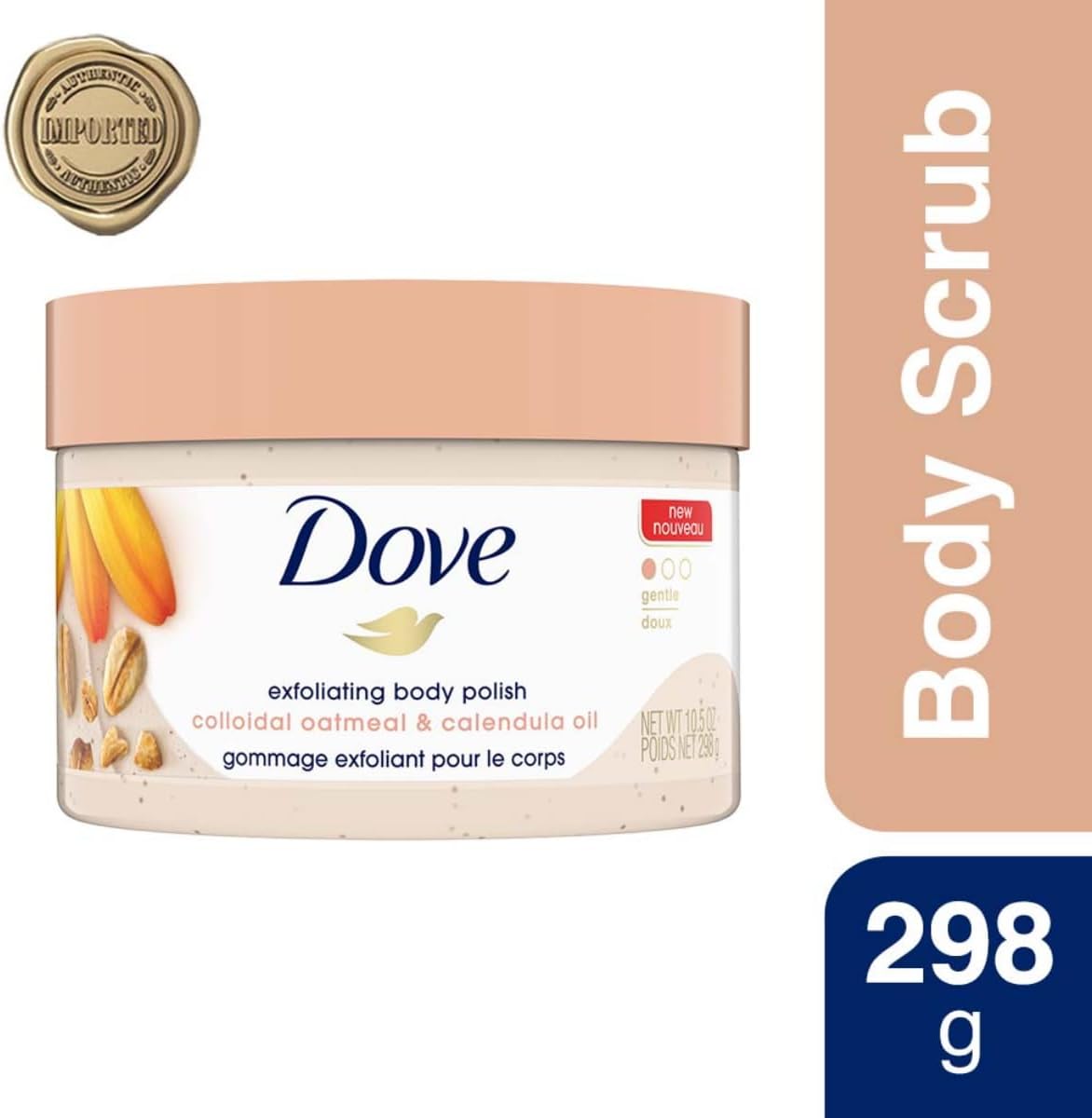 Dove Colloidal Oatmeal & Calendula Oil Exfoliating Body Polish 298 G