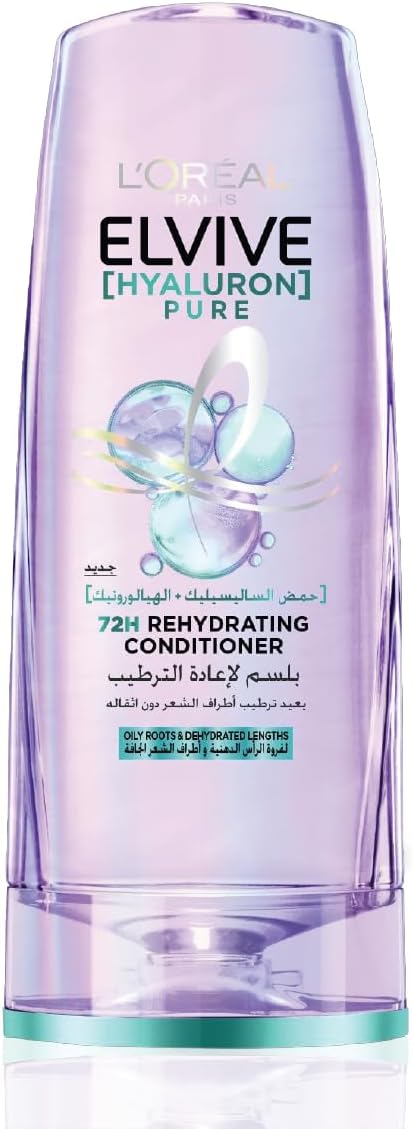 L’Oréal Paris Elvive Hyaluron Pure Rehydrating Conditioner for Oily Hair 360ML