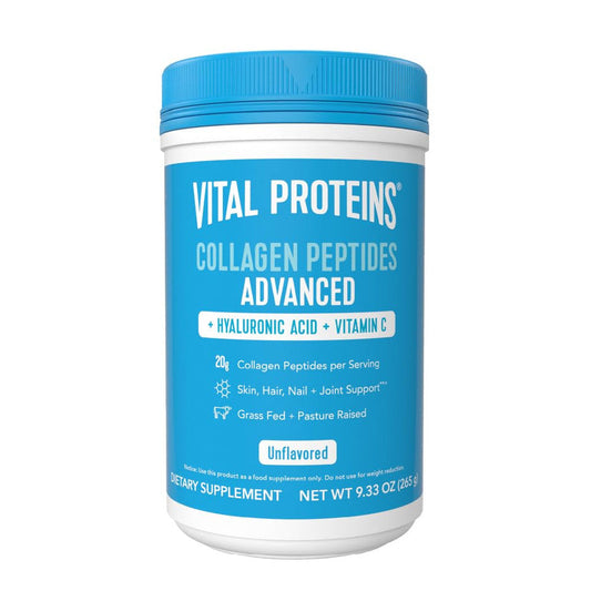 Vital Proteins Collagen Powder Supplement Hydrolyzed Peptides with Hyaluronic Acid and Vitamin C (265 g)