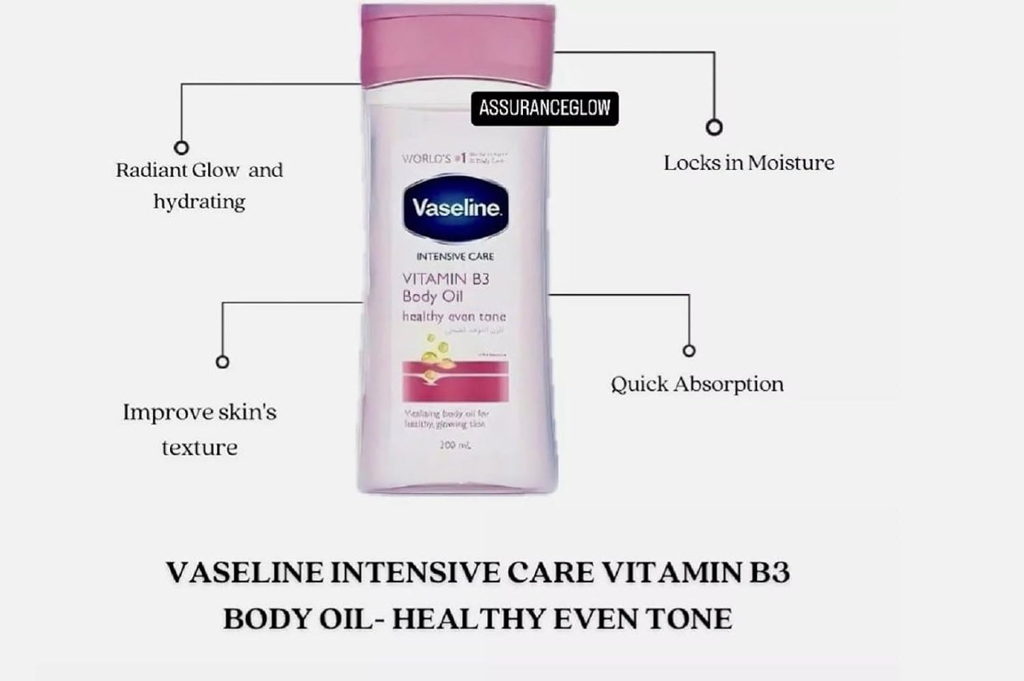 Vaseline Intensive Care Vitamin B3 Body Oil 200ml