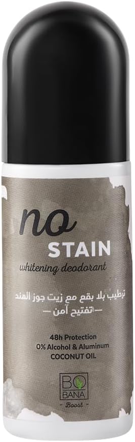 BOBANA NO STAIN ROLL-ON WHITENING DEODORANT WITH COCONUT OIL