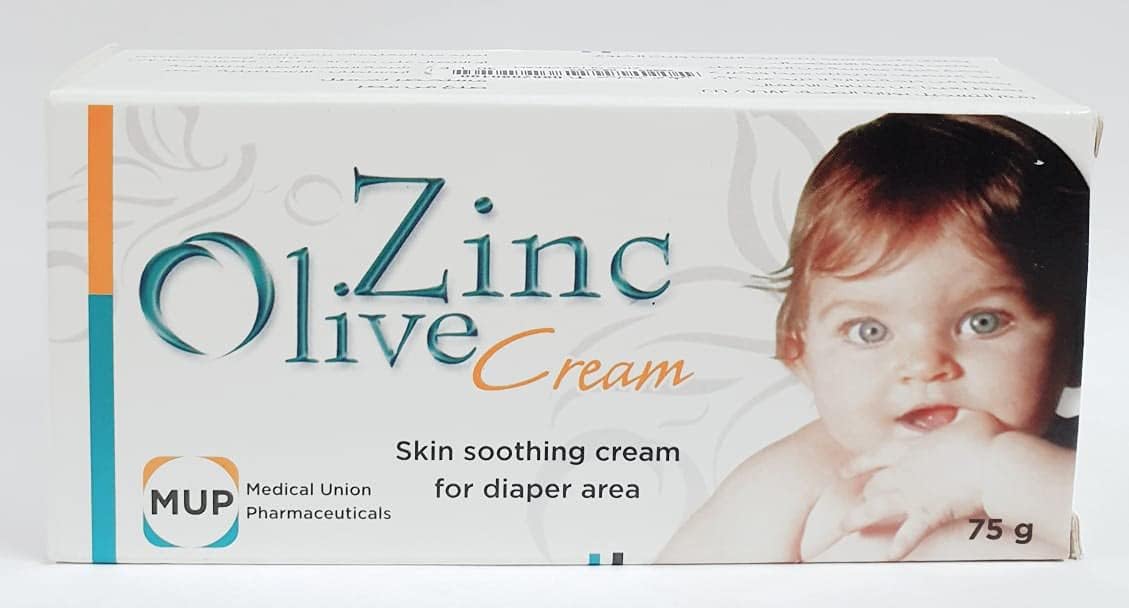 Voltafas Zinc Olive Cream (Softens Skin, Care & Protection) 2.63 Oz (75 Grams)