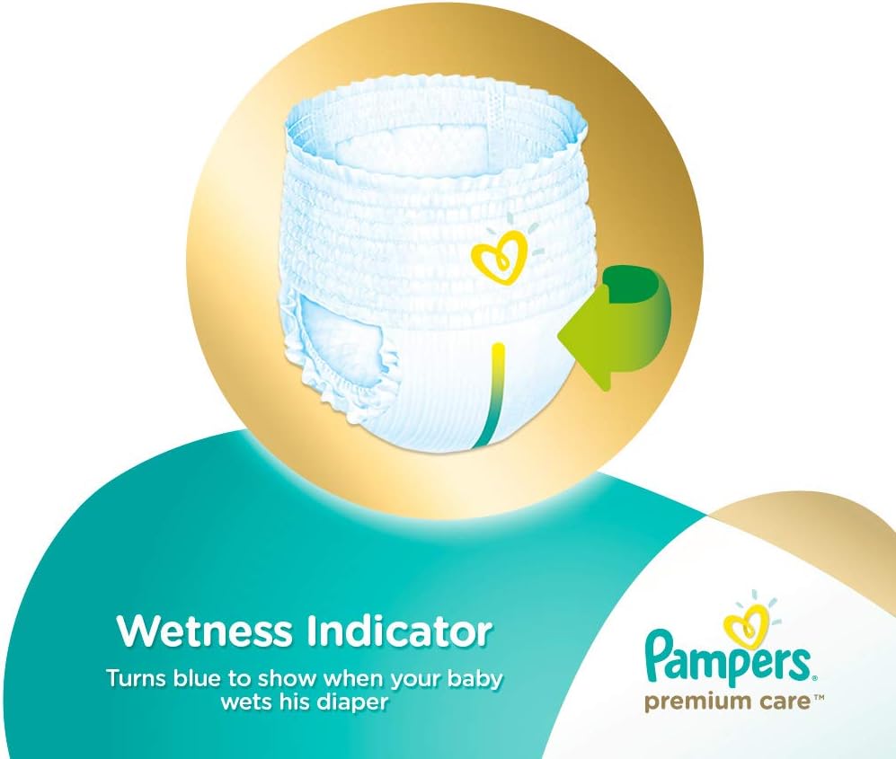 Pampers Premium Care Diapers, Size 1, Newborn, 2-5 kg, Carry Pack, 22 Count