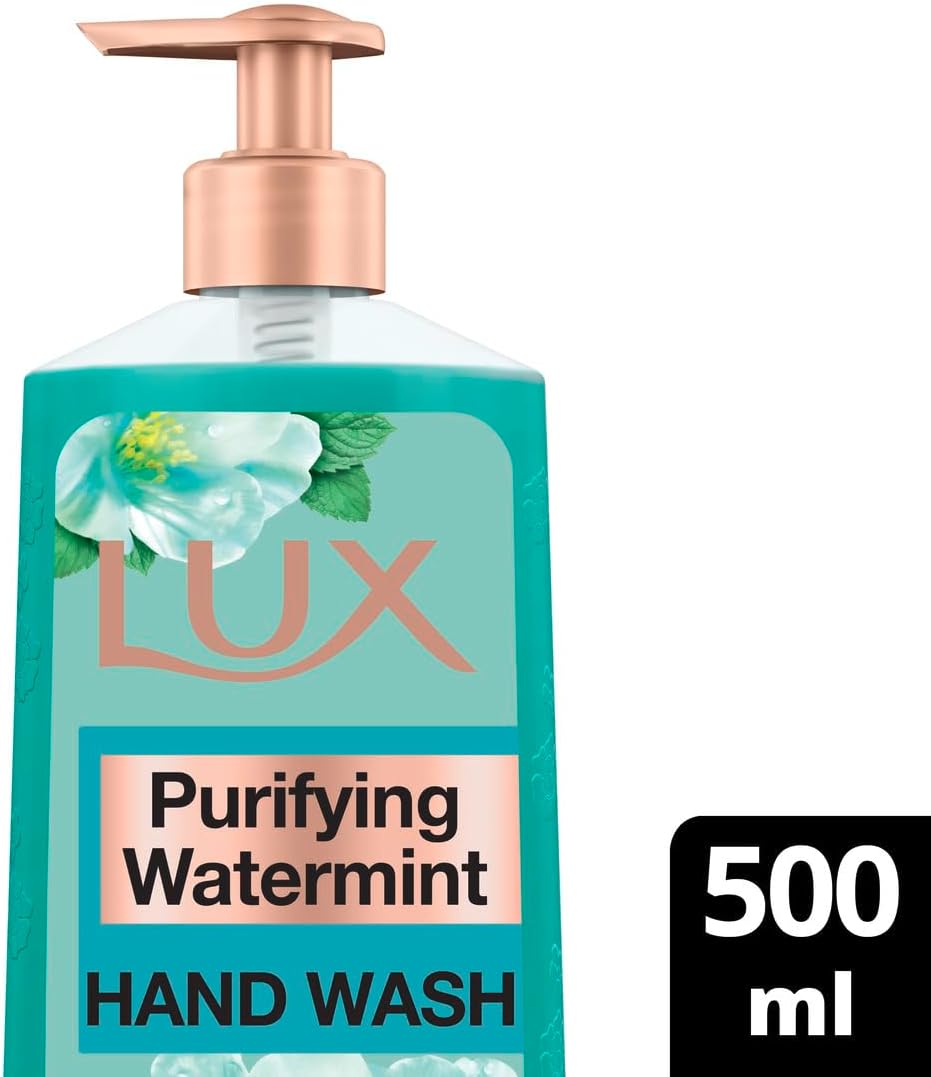 Lux Antibacterial Liquid Handwash Glycerine Enriched, Purifying Watermint For All Skin Types 500ML
