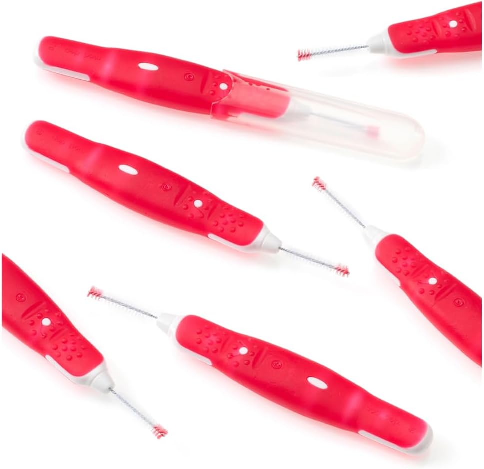 Dontodent Interdental Brush (Red, 0.5 mm, 6 Pieces)