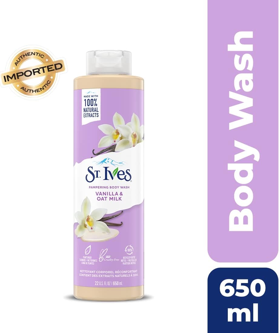 St. Ives Pampering Body Wash Vanilla & Oat Milk 650 ml