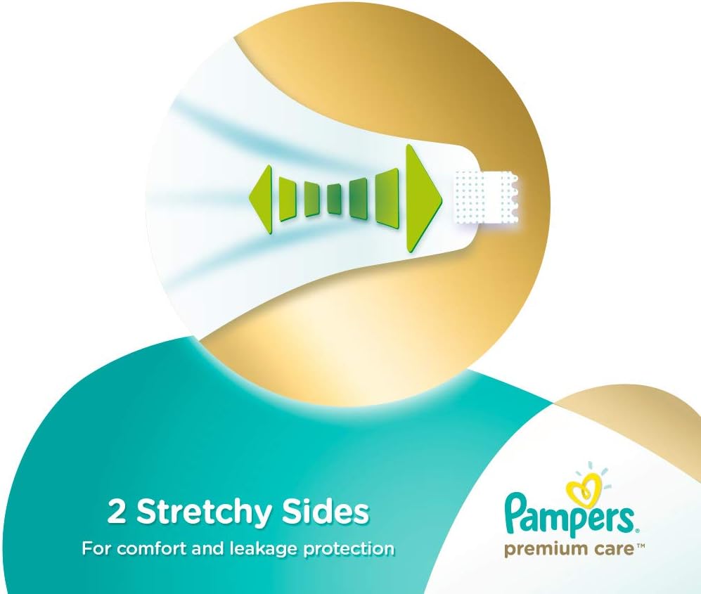 Pampers Premium Care Diapers, Size 1, Newborn, 2-5 kg, Carry Pack, 22 Count