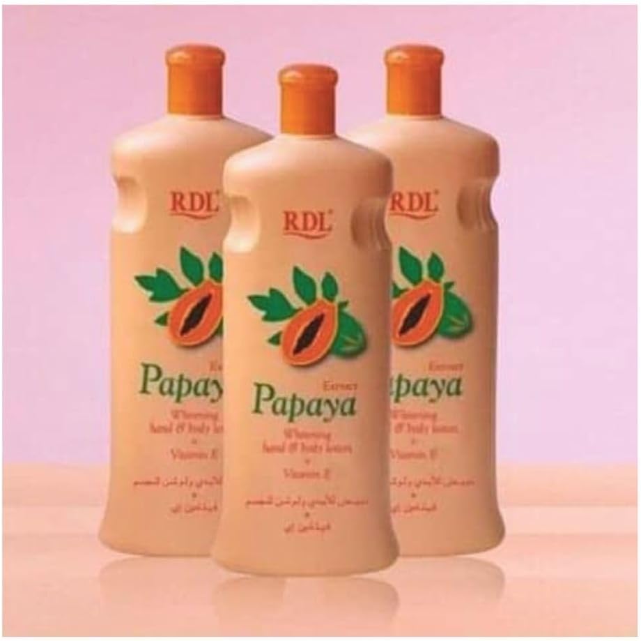 RDL Papaya Extract Whitening Hand & Body Lotion + Vitamin E 600ml