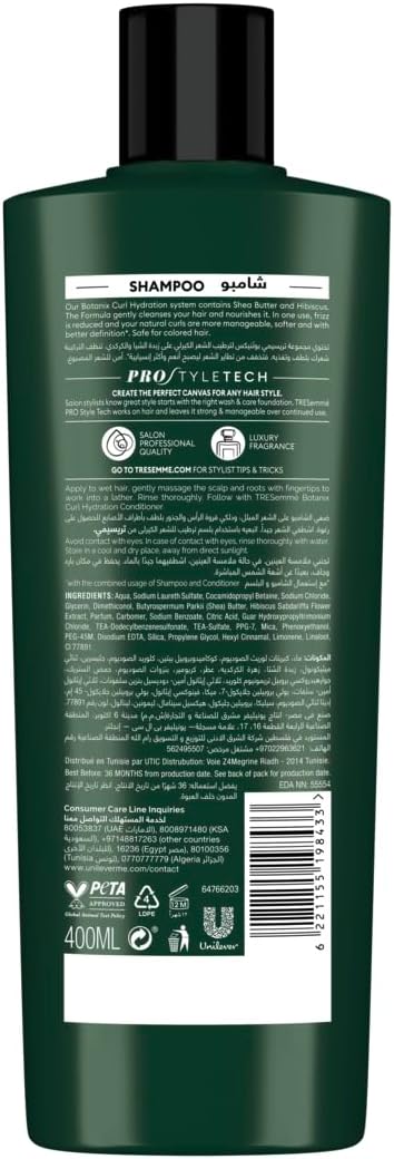 TRESemmé Botanix Shampoo Curl Hydration 400ML