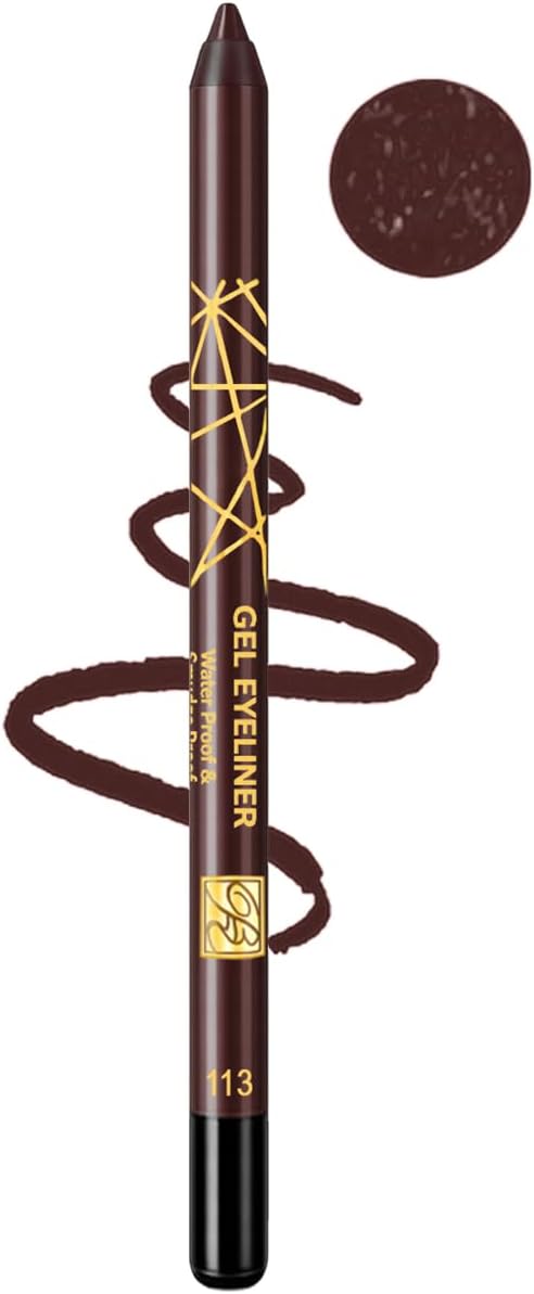 Rose Bery - Gel Eyeliner, Waterproof & Smudge Proof, Ultra Long Wear & Smooth Glide Formula, 1.2 GM, Model - RB-0922 (Black, 101)