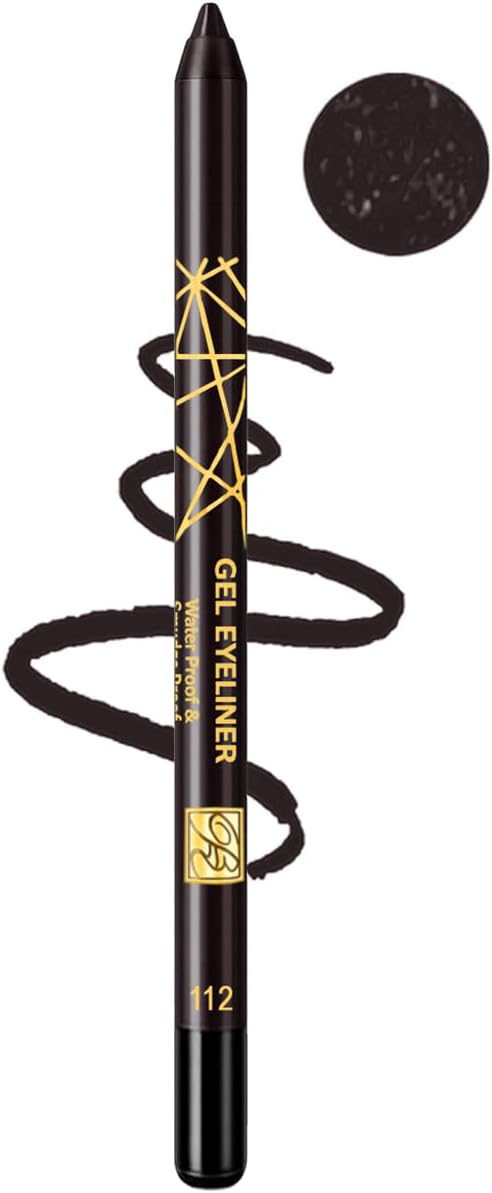 Rose Bery - Gel Eyeliner, Waterproof & Smudge Proof, Ultra Long Wear & Smooth Glide Formula, 1.2 GM, Model - RB-0922 (Black, 101)