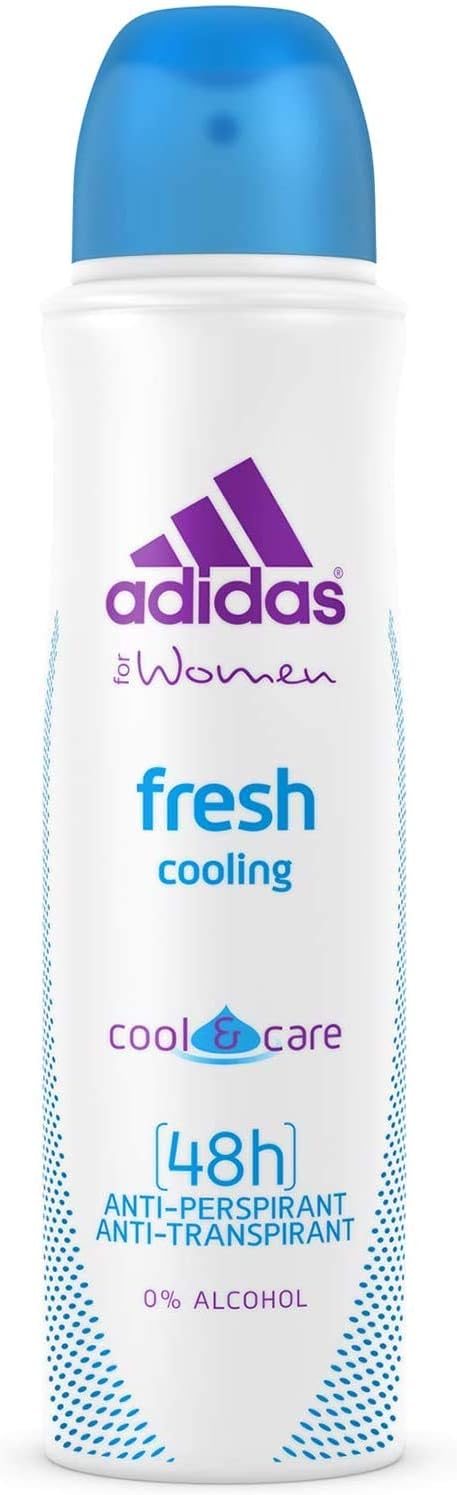 adidas Fresh Cooling Cool & Care 48h Anti-Perspirant Anti-Transpirant Spray for Women, 150 ml
