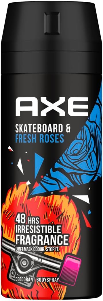 Axe Body Spray for Men Skateboard & Fresh Roses 150ML