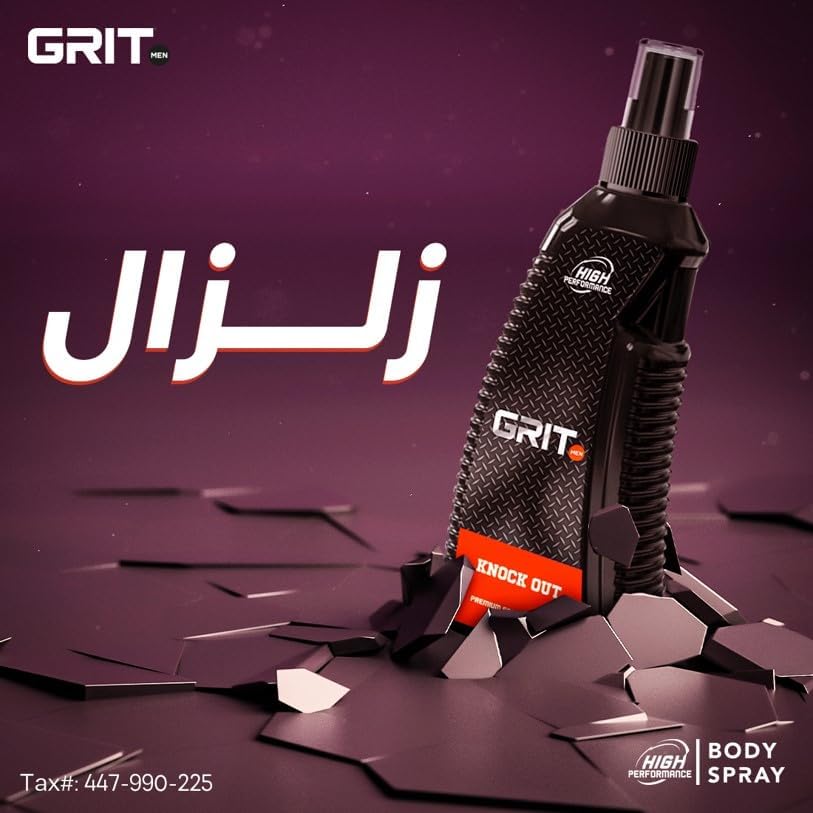 GRIT men knock out premimum fragrance body spray