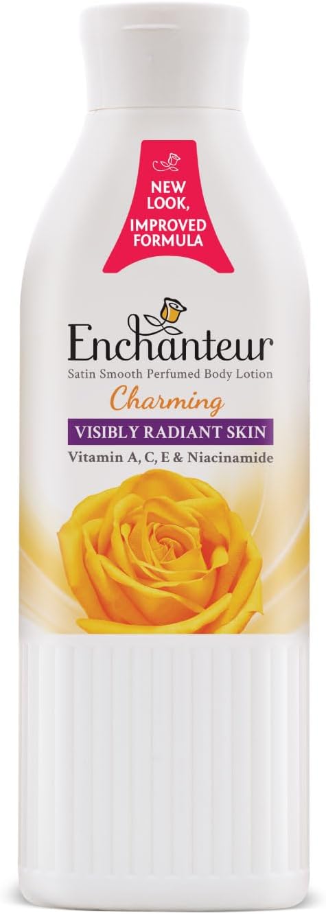 Enchanteur Charming Perfumed Body Lotion, 250ml, with Aloe Vera & Olive Butter for Satin Smooth Skin