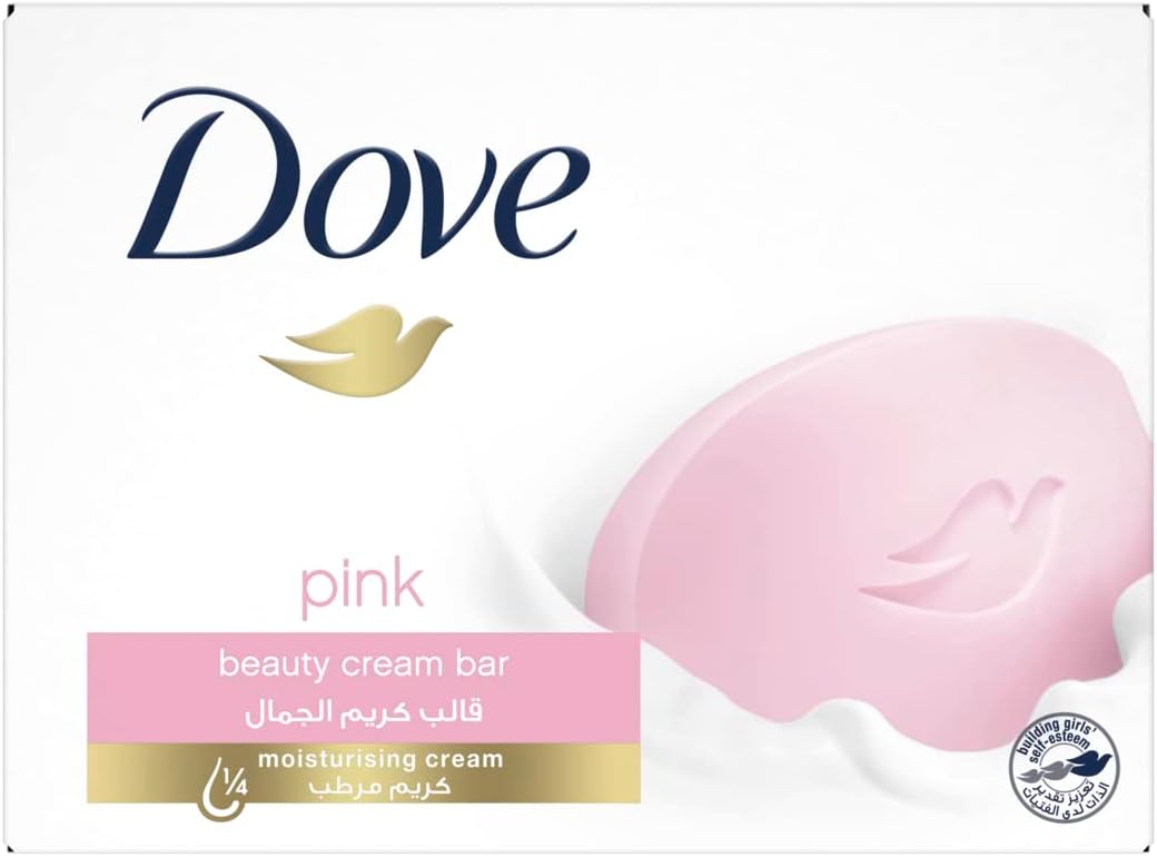 Dove Beauty Cream Bar Soap Pink Made with ¼ moisturizing cream 90G