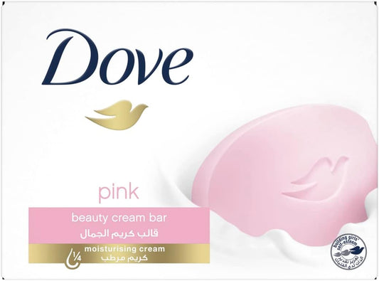 Dove Beauty Cream Bar Soap Pink Made with ¼ moisturizing cream 90G
