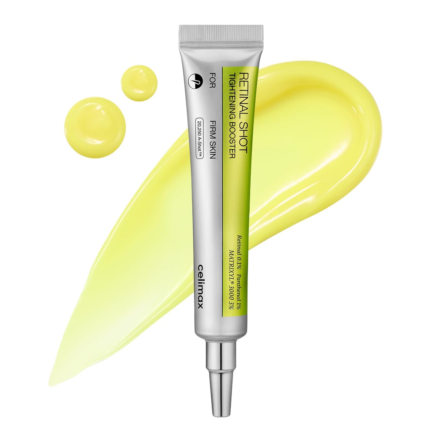 celimax The Vita A Retinal Shot Potenciador Reafirmante | 0.1% Retinal, 3% Matryxyl, Retinoide de Alta Potencia para Antienvejecimiento, Minimizador de Poros, Arrugas y Líneas Finas, Piel más Firme