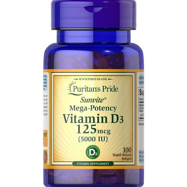 Puritan's Pride Vitamin D3 5,000 IU